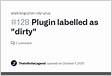 Plugin labelled as dirty Issue 128